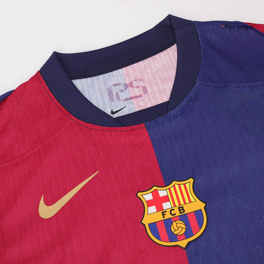 Player Version F.DE JONG #21 Barcelona Home Cheap Soccer Jersey 2024/25 Go Soccer World Shop