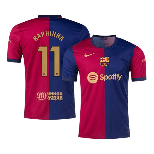 RAPHINHA #11 Barcelona Home Cheap Soccer Jersey 2024/25 Go Soccer World Shop