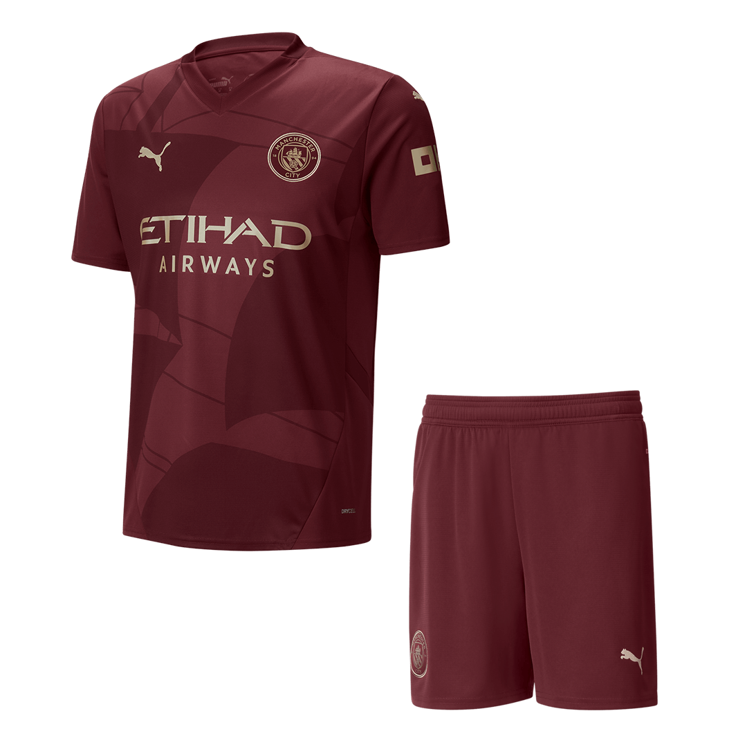Manchester City Third Away Cheap Soccer Jersey Kit(Jersey+Shorts) 2024/25 Go Soccer World Shop