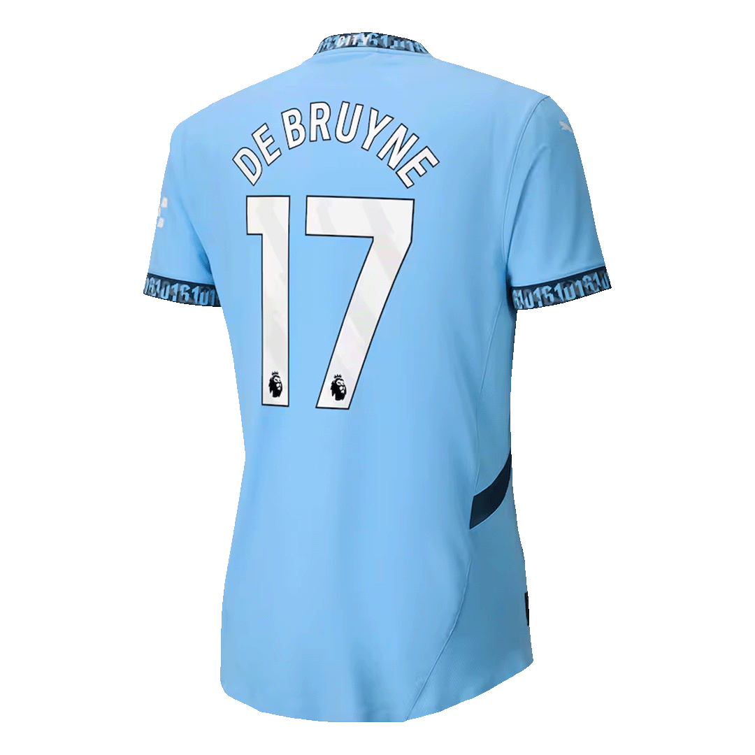 Player Version DE BRUYNE #17 Manchester City Home Cheap Soccer Jersey 2024/25 Go Soccer World Shop