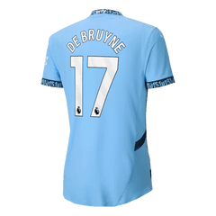 Player Version DE BRUYNE #17 Manchester City Home Cheap Soccer Jersey 2024/25 Go Soccer World Shop