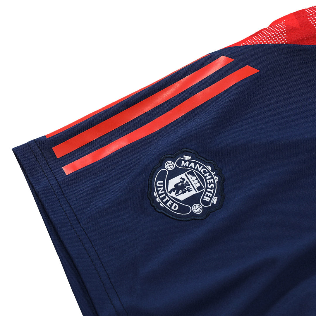 Manchester United Pre-Match Cheap Soccer Jersey Kit(Jersey+Shorts) 2024/25 Go Soccer World Shop