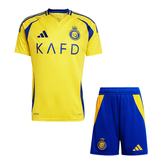 Al Nassr Home Cheap Soccer Jersey Kit(Jersey+Shorts) 2024/25 Go Soccer World Shop