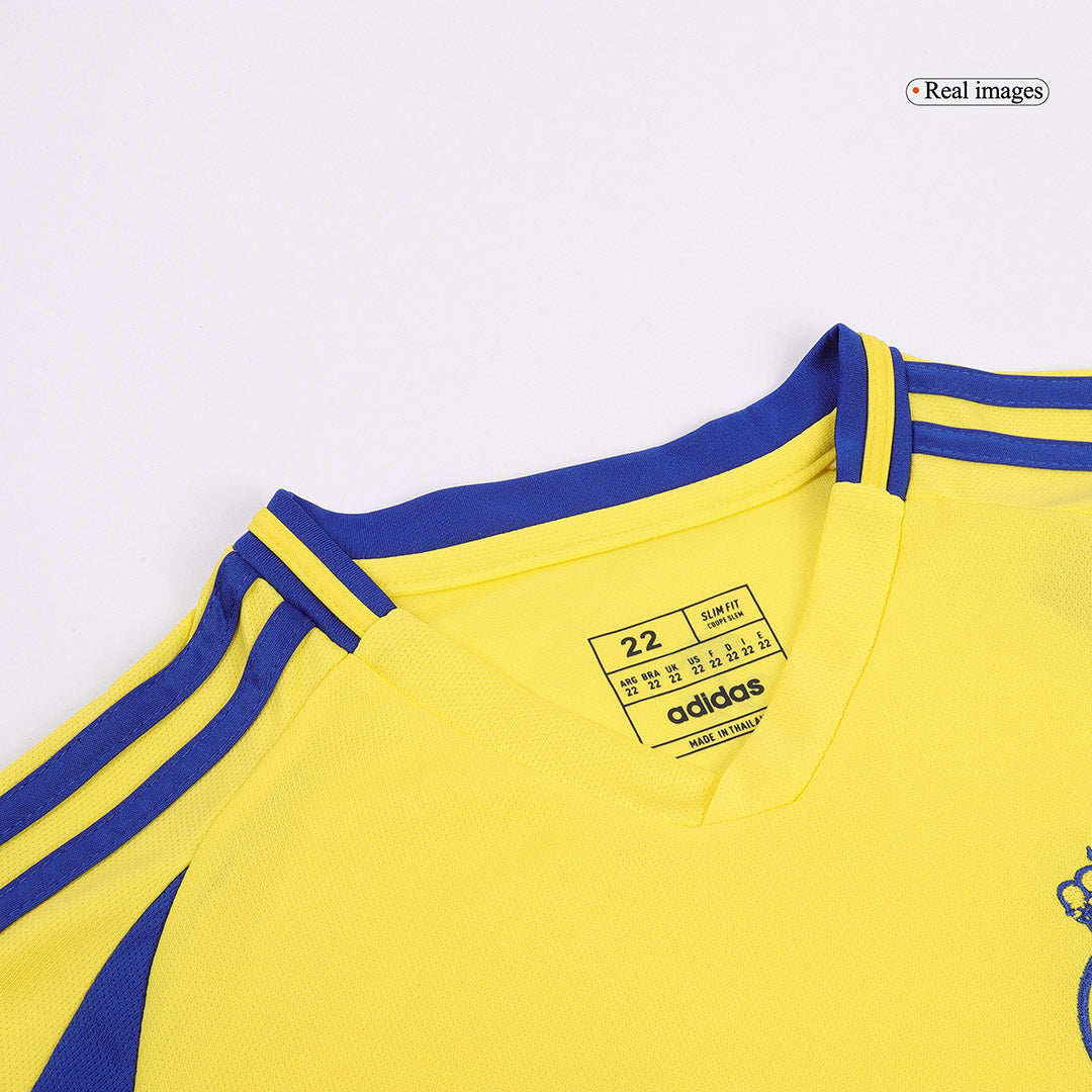 Kid's RONALDO #7 Al Nassr Home Cheap Soccer Jersey Kit(Jersey+Shorts+Socks) 2024/25 - ACL Go Soccer World Shop