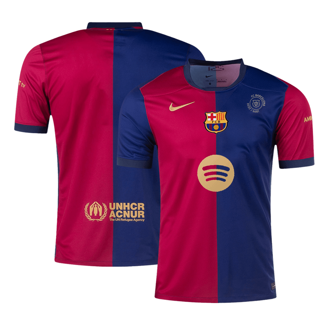 Barcelona Home Cheap Soccer Jersey 2024/25 - 125th Anniversary(Spotify Logo Without Text) Go Soccer World Shop