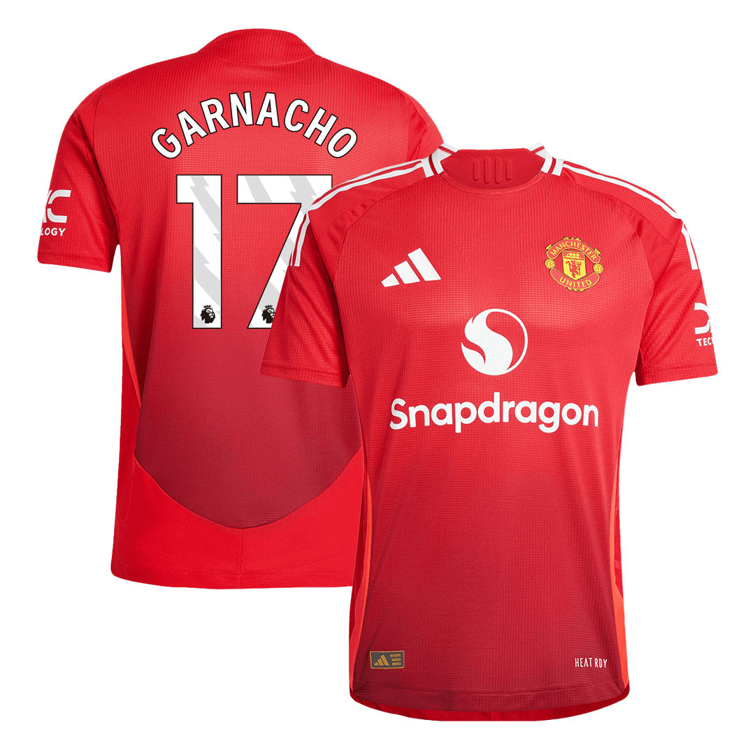 Player Version GARNACHO #17 Manchester United Home Cheap Soccer Jersey 2024/25 Go Soccer World Shop