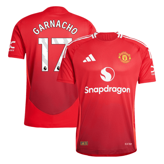 Player Version GARNACHO #17 Manchester United Home Cheap Soccer Jersey 2024/25 Go Soccer World Shop