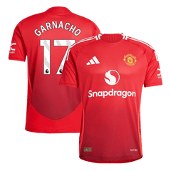 Player Version GARNACHO #17 Manchester United Home Cheap Soccer Jersey 2024/25 Go Soccer World Shop