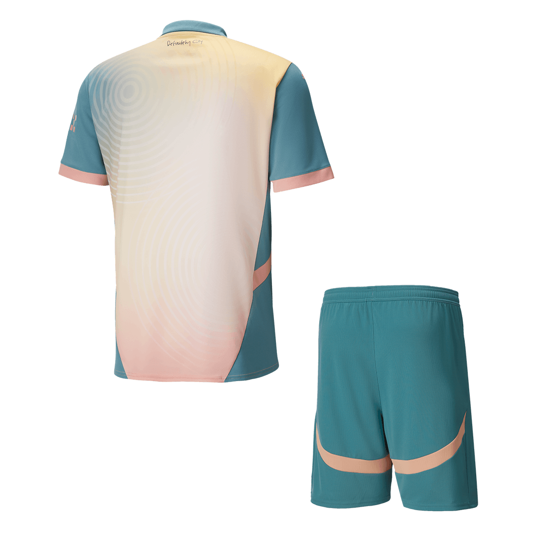 Manchester City Fourth Away Cheap Soccer Jersey Kit(Jersey+Shorts) 2024/25 - Definitely City Go Soccer World Shop