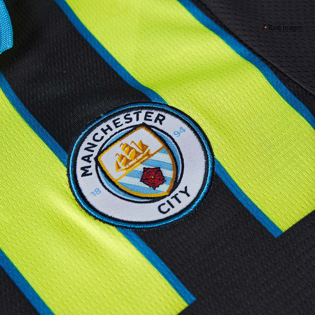 Kid's Manchester City Away Cheap Soccer Jersey Kit(Jersey+Shorts) 2024/25 Go Soccer World Shop