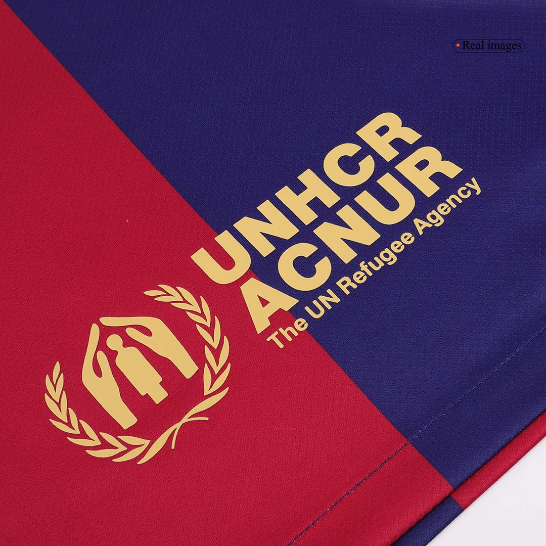 LAMINE YAMAL #19 Barcelona Home Cheap Soccer Jersey 2024/25- Spotify Logo Without Text Go Soccer World Shop