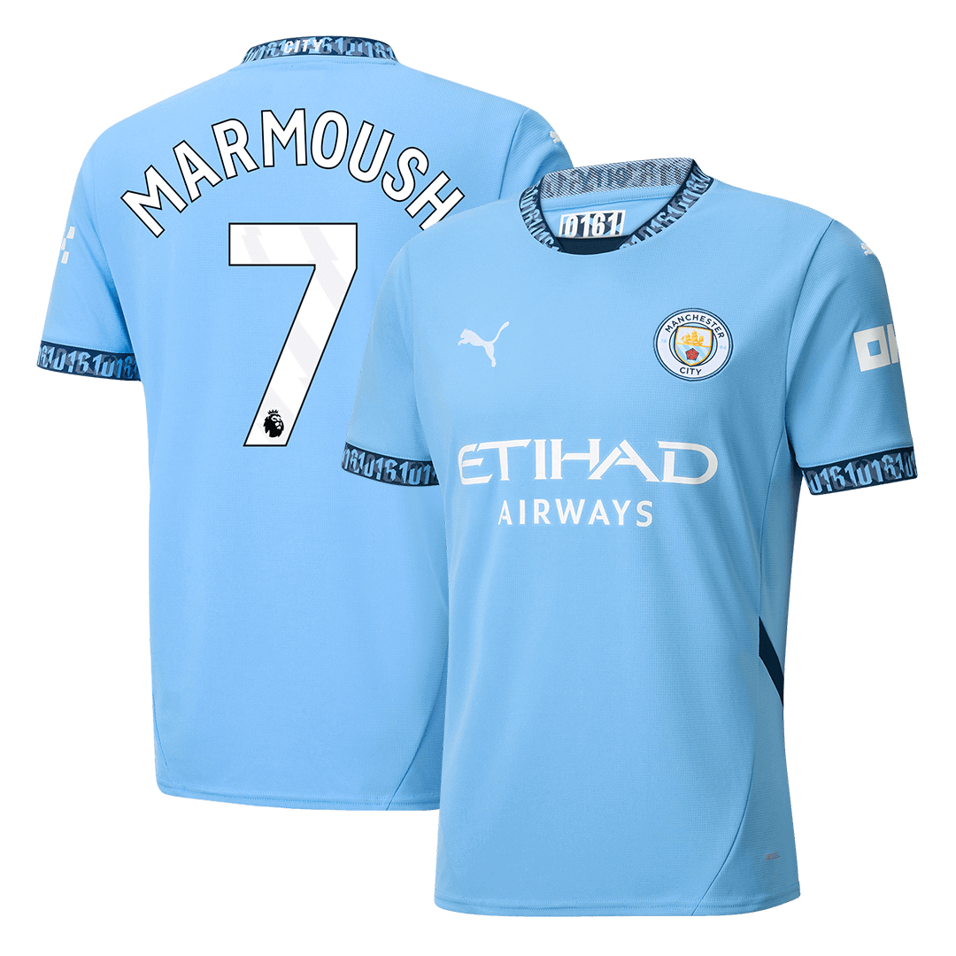 MARMOUSH #7 Manchester City Home Cheap Soccer Jersey 2024/25 Go Soccer World Shop