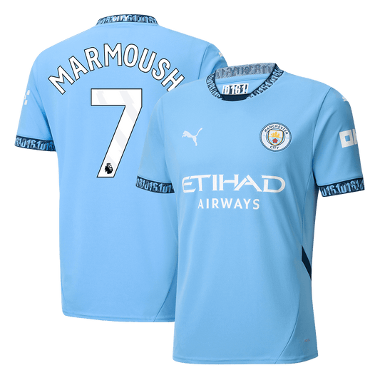 MARMOUSH #7 Manchester City Home Cheap Soccer Jersey 2024/25 Go Soccer World Shop