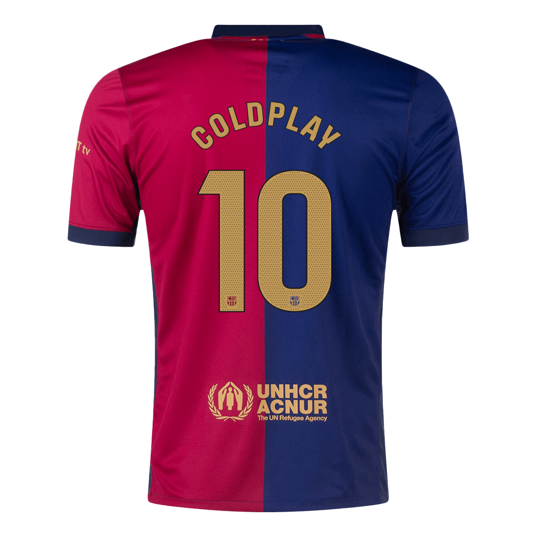 COLDPLAY #10 Barcelona Home Cheap Soccer Jersey 2024/25 Go Soccer World Shop