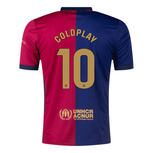 COLDPLAY #10 Barcelona Home Cheap Soccer Jersey 2024/25 Go Soccer World Shop