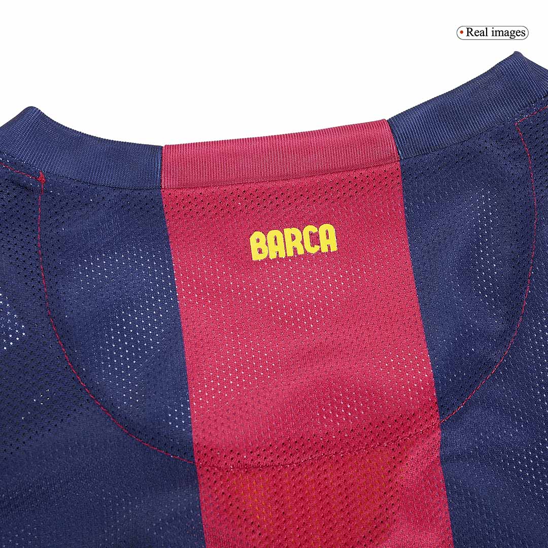 Retro NEYMAR JR #11 2014/15 Barcelona Home Long Sleeve Cheap Soccer Jersey Go Soccer World Shop