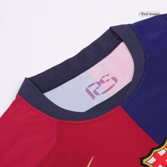 LAMINE YAMAL #19 Barcelona Home Cheap Soccer Jersey 2024/25- Spotify Logo Without Text Go Soccer World Shop