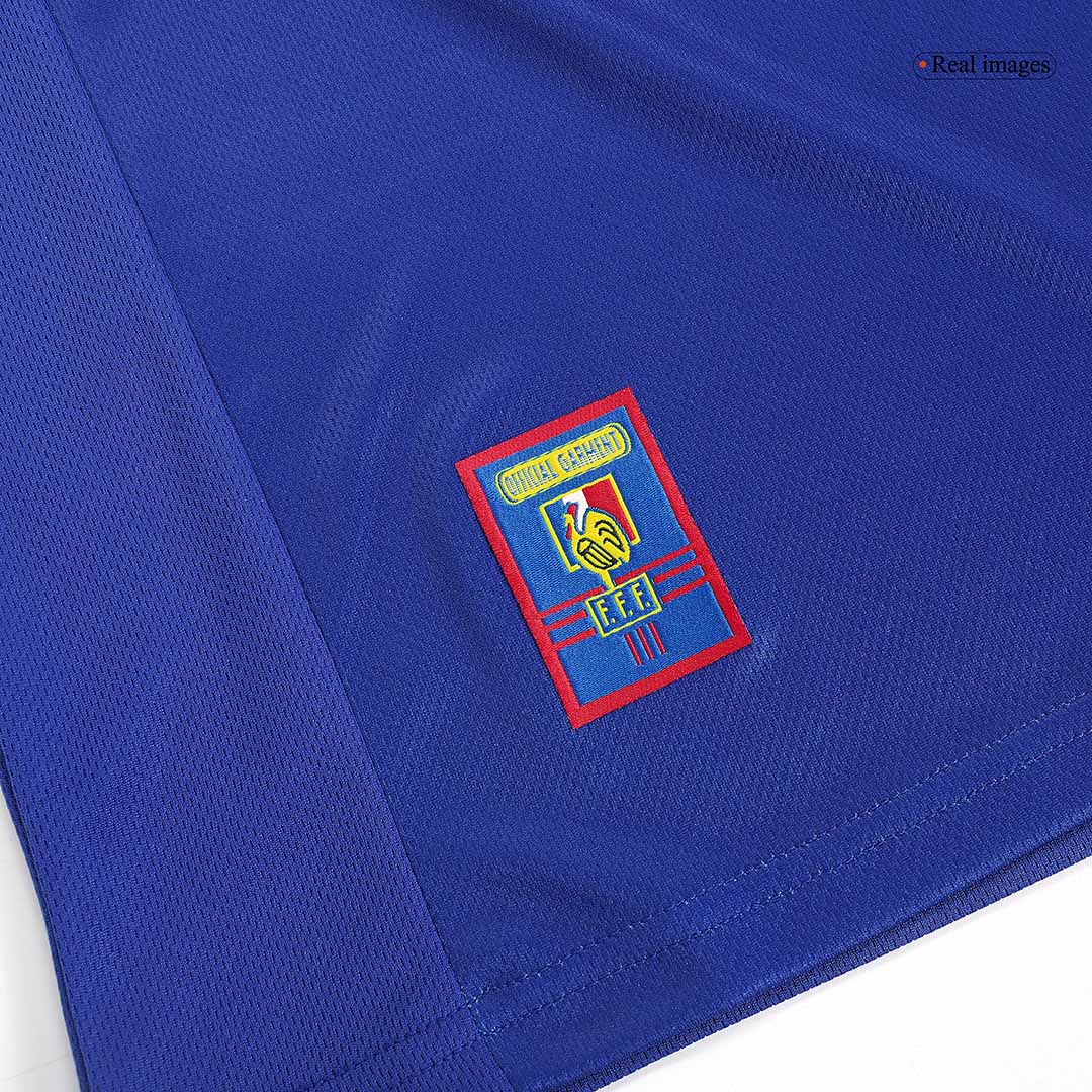 Retro ZIDANE #10 1998 France Home Cheap Soccer Jersey Go Soccer World Shop