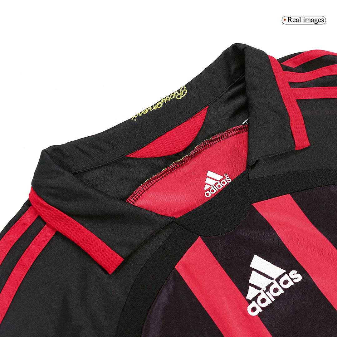 Retro MALDINI #3 2006/07 AC Milan Home Long Sleeve Cheap Soccer Jersey Go Soccer World Shop