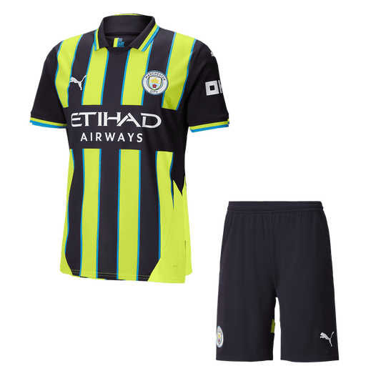 Manchester City Away Cheap Soccer Jersey Kit(Jersey+Shorts) 2024/25 Go Soccer World Shop