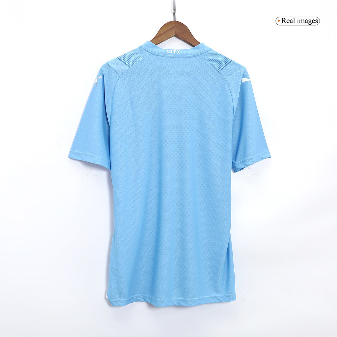 Player Version DE BRUYNE #17 Manchester City Home Cheap Soccer Jersey 2023/24 Go Soccer World Shop