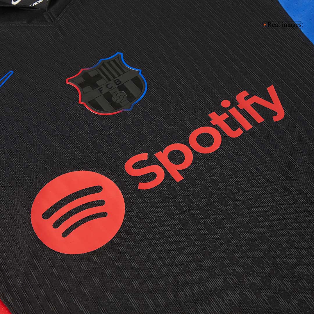 Player Version RAPHINHA #11 Barcelona Away Cheap Soccer Jersey 2024/25 -?Spotify Logo Without Text? Go Soccer World Shop