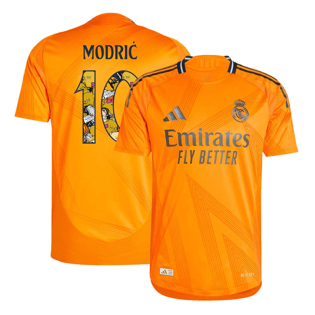 Player Version MODRI? #10 Real Madrid Away Cheap Soccer Jersey 2024/25 - Bear Champ Font Go Soccer World Shop