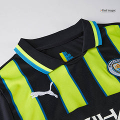 Kid's Manchester City Away Cheap Soccer Jersey Kit(Jersey+Shorts) 2024/25 Go Soccer World Shop