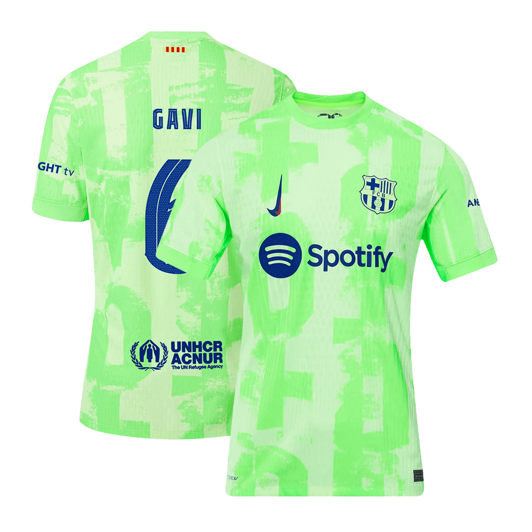 Player Version GAVI #6 Barcelona Third Away Cheap Soccer Jersey 2024/25 - UCL Go Soccer World Shop