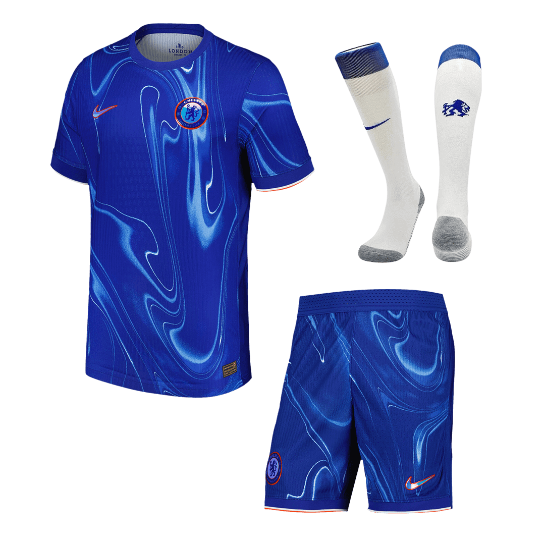 Player Version Chelsea Home Cheap Soccer Jersey Kit(Jersey+Shorts+Socks) 2024/25 Go Soccer World Shop