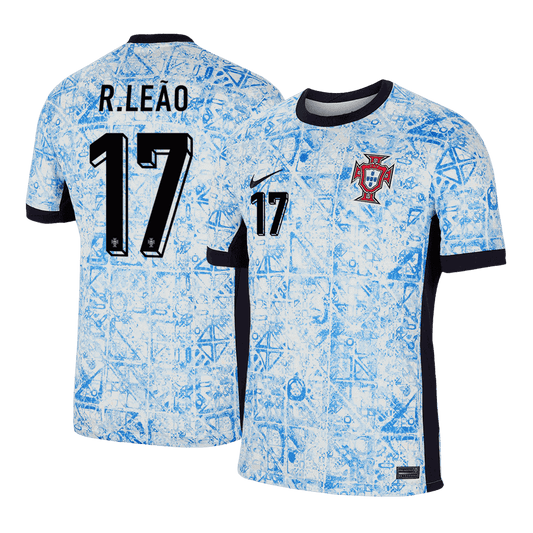 R.Leão #17 Portugal Away Cheap Soccer Jersey Euro 2024 Go Soccer World Shop