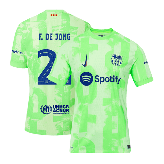 Player Version F.DE JONG #21 Barcelona Third Away Cheap Soccer Jersey 2024/25 - UCL Go Soccer World Shop