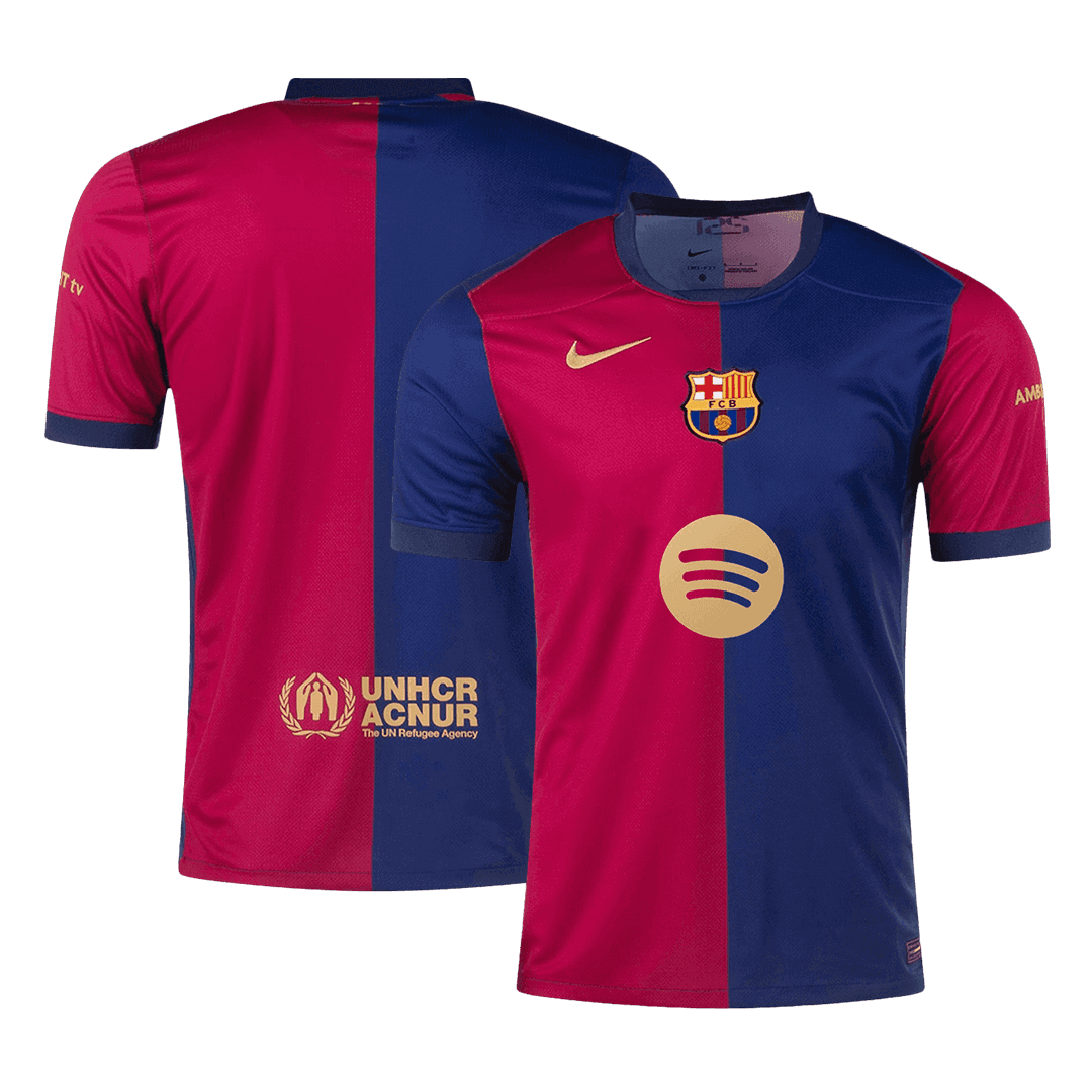 Barcelona Home Cheap Soccer Jersey 2024/25-Spotify Logo Without Text Go Soccer World Shop