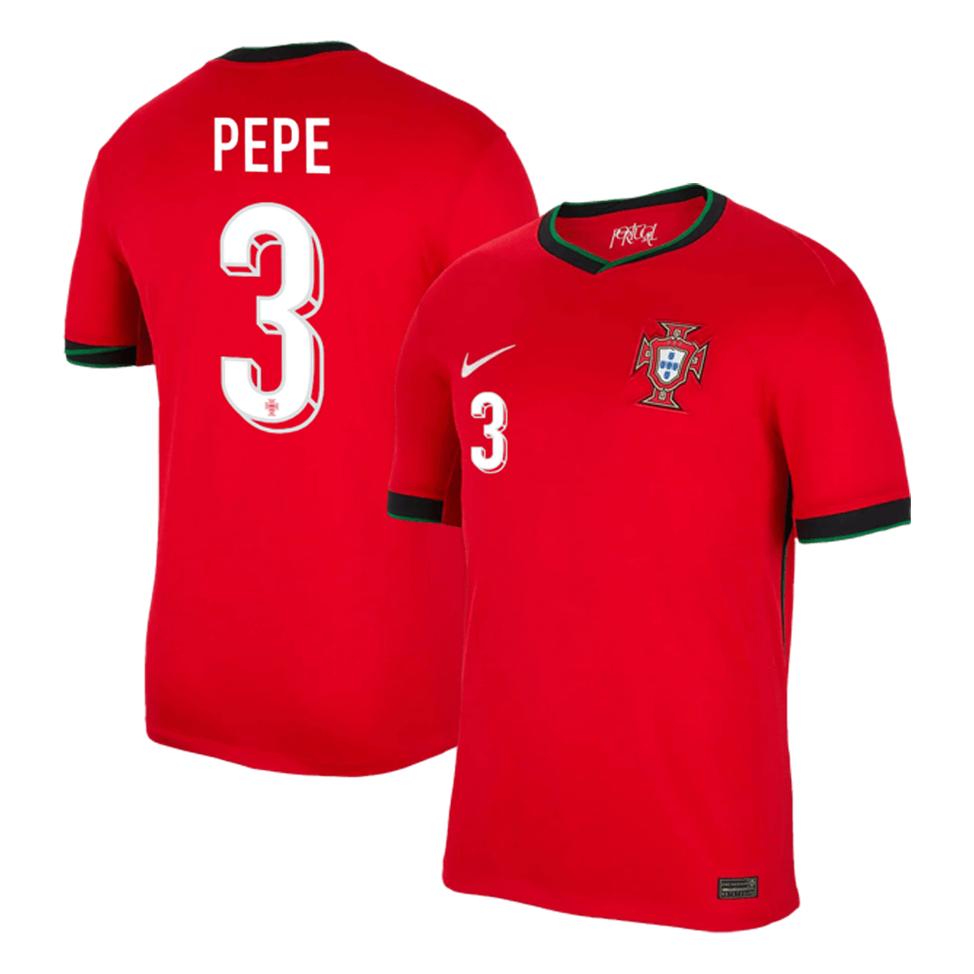 PEPE #3 Portugal Home Cheap Soccer Jersey Euro 2024 Go Soccer World Shop