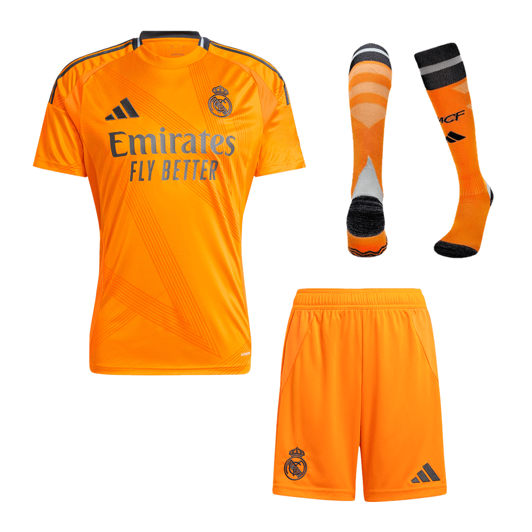 Real Madrid Away Cheap Soccer Jersey Kit(Jersey+Shorts+Socks) 2024/25 Go Soccer World Shop