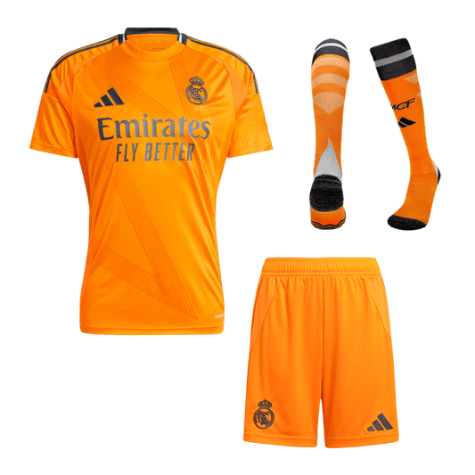 Real Madrid Away Cheap Soccer Jersey Kit(Jersey+Shorts+Socks) 2024/25 Go Soccer World Shop