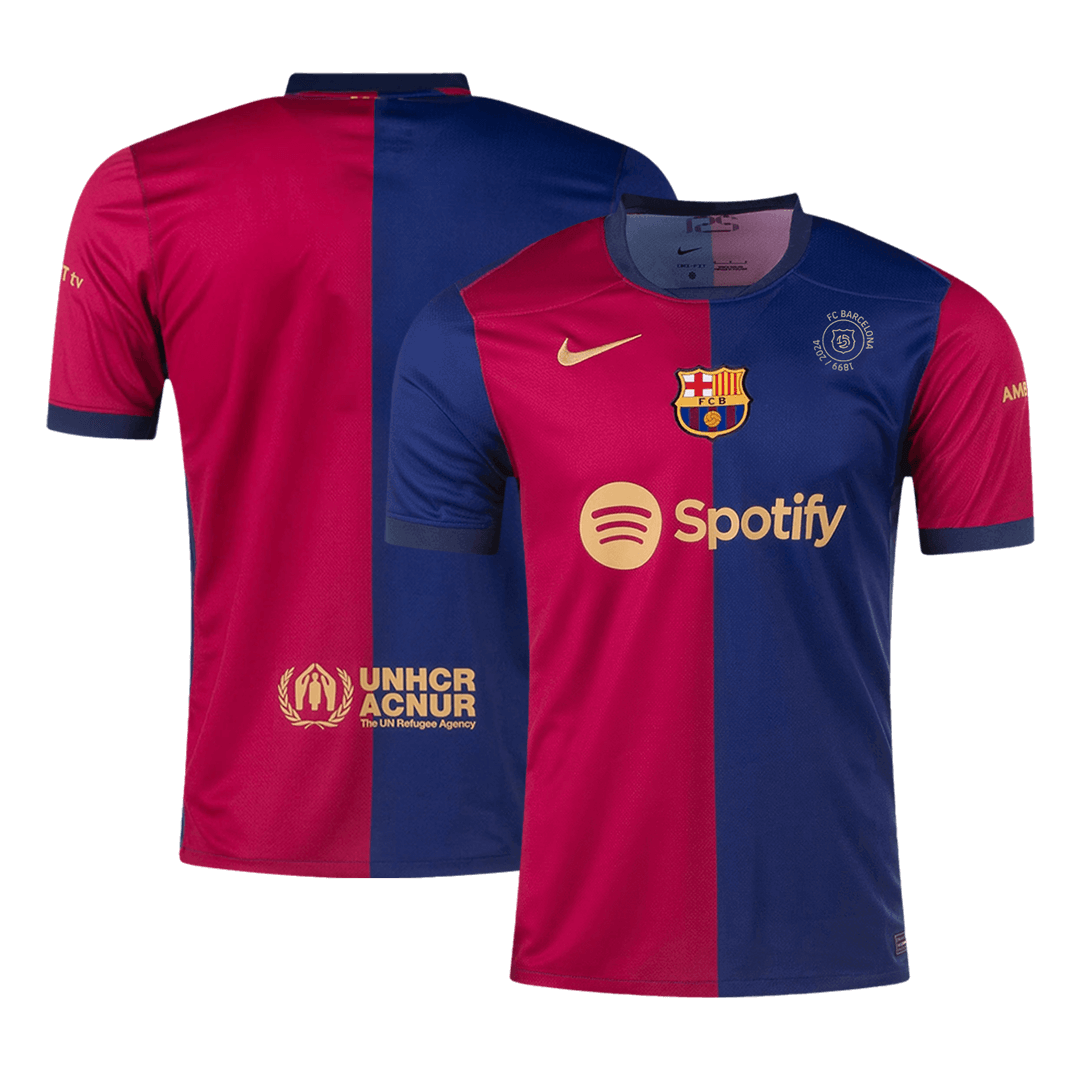 Barcelona Home Cheap Soccer Jersey 2024/25- 125th Anniversary Go Soccer World Shop