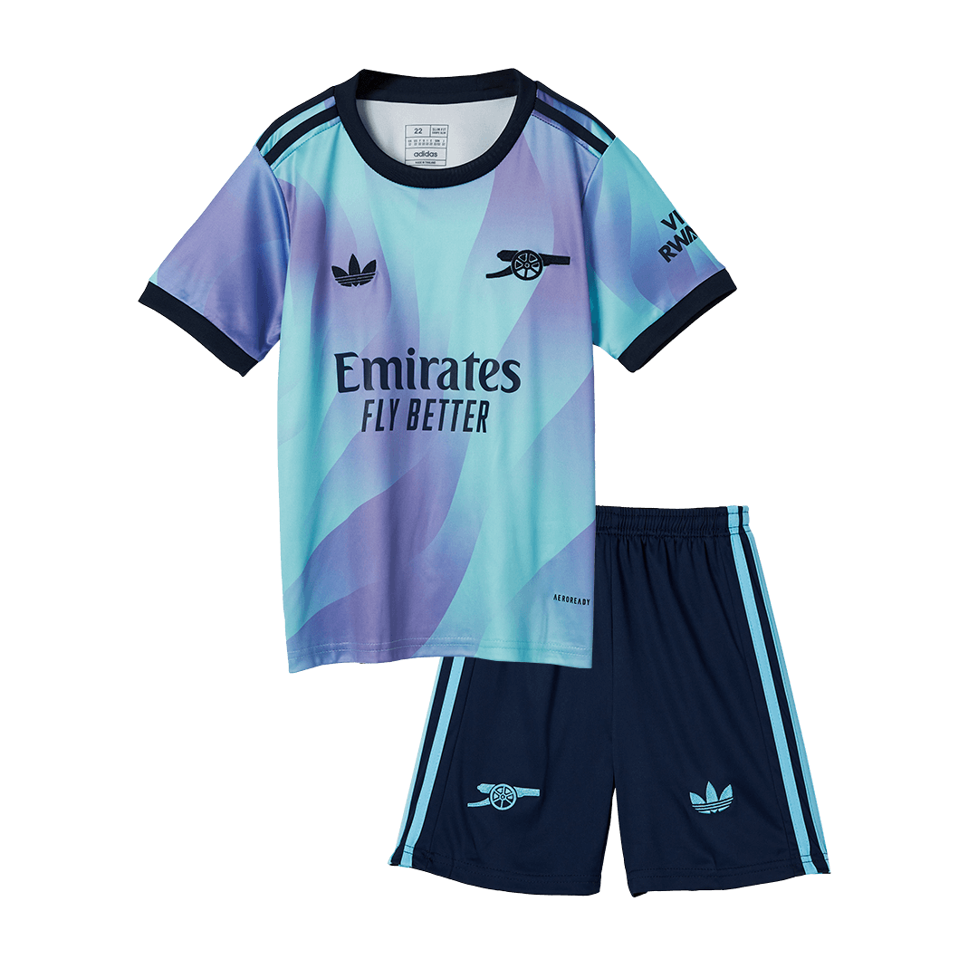 Kid's Arsenal Third Away Cheap Soccer Jersey Kit(Jersey+Shorts+Socks) 2024/25 Go Soccer World Shop