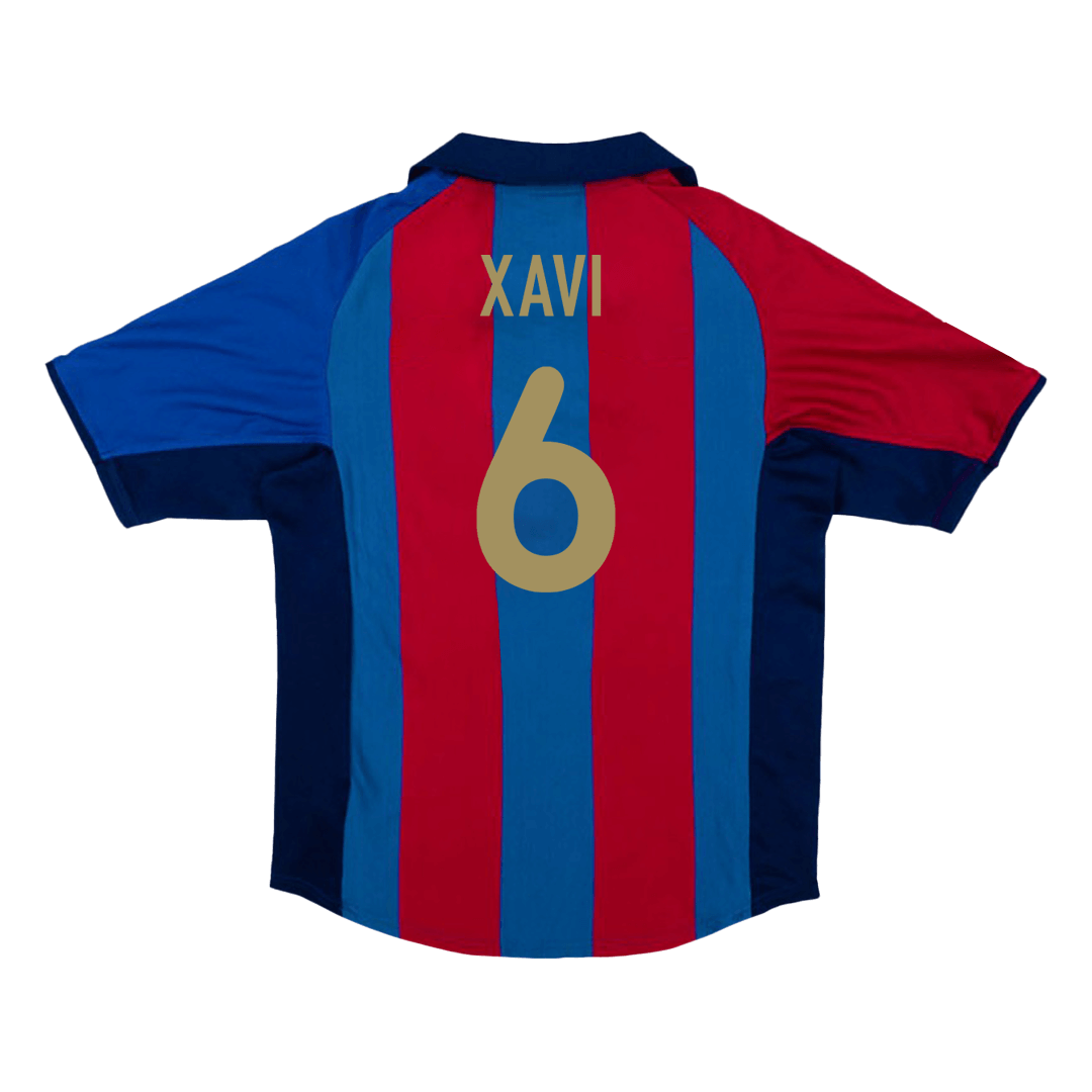 Retro XAVI #6 2001/02 Barcelona Home Cheap Soccer Jersey Go Soccer World Shop