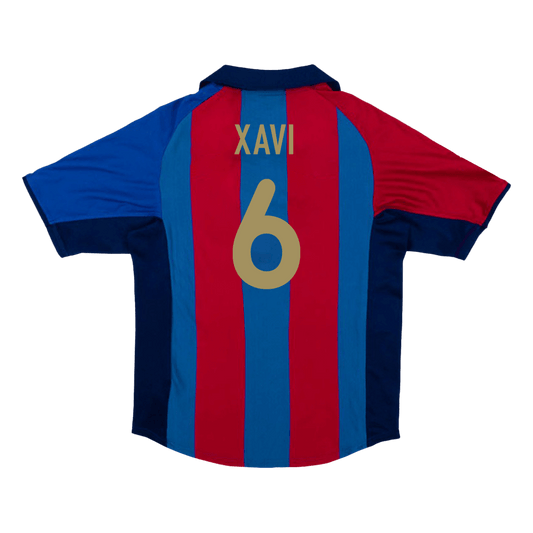 Retro XAVI #6 2001/02 Barcelona Home Cheap Soccer Jersey Go Soccer World Shop