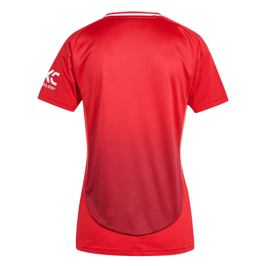 Women's Manchester United Home Cheap Soccer Jersey 2024/25 Go Soccer World Shop