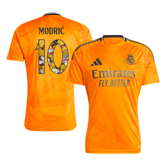 MODRI? #10 Real Madrid Away Cheap Soccer Jersey 2024/25 - Bear Champ Font Go Soccer World Shop