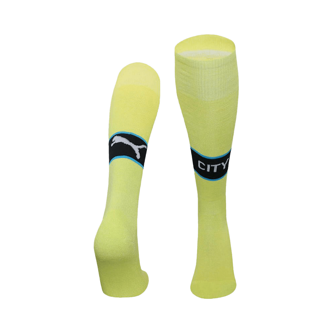Manchester City Away Soccer Socks 2024/25 Go Soccer World Shop