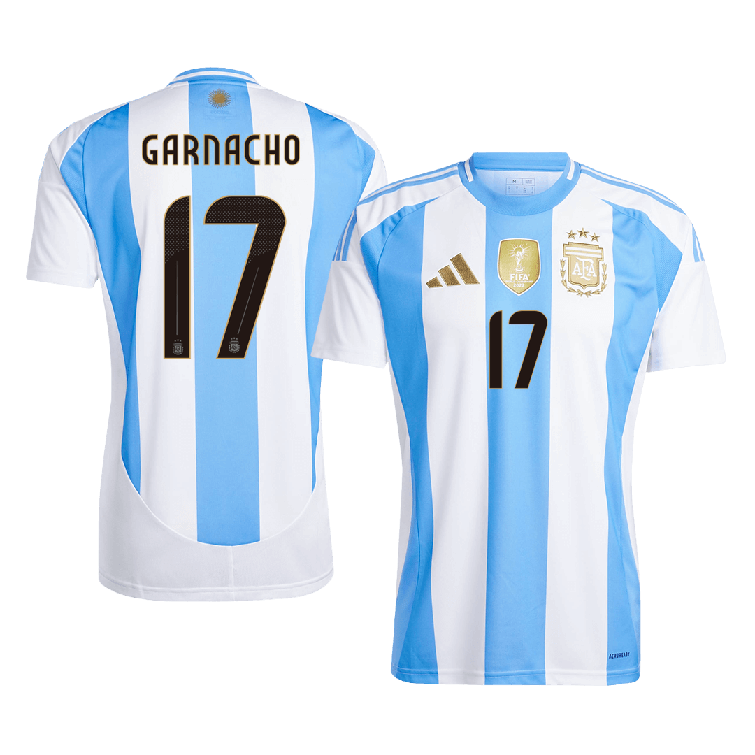 GARNACHO #17 Argentina Home Cheap Soccer Jersey 2024 Go Soccer World Shop