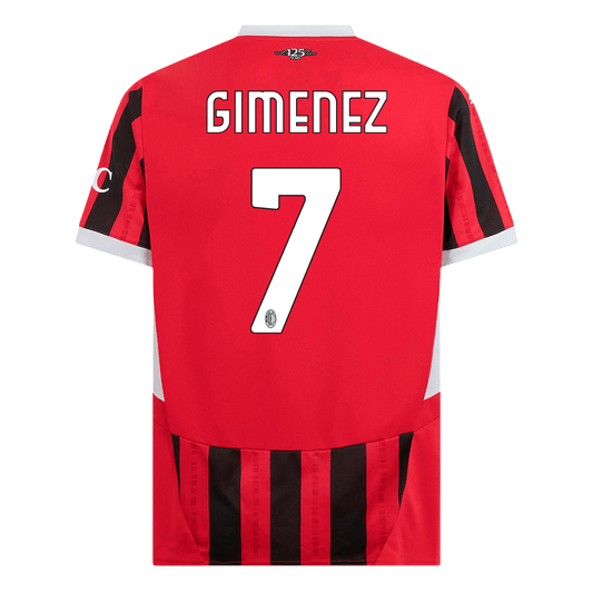 GIMENEZ #7 AC Milan Home Cheap Soccer Jersey 2024/25 Go Soccer World Shop