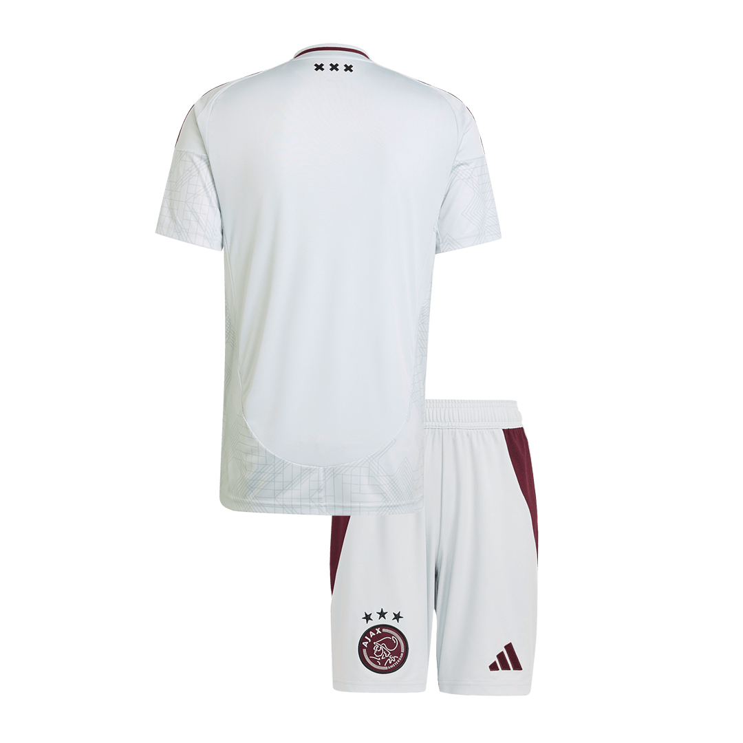 Kid's Ajax Third Away Cheap Soccer Jersey Kit(Jersey+Shorts) 2024/25 Go Soccer World Shop