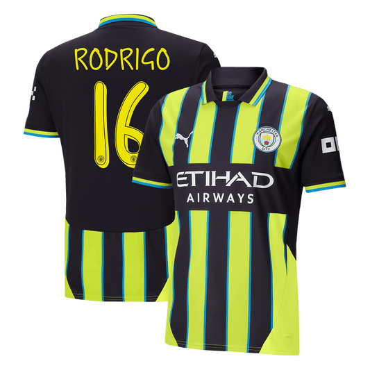 RODRIGO #16 Manchester City Away Cheap Soccer Jersey 2024/25 - UCL Go Soccer World Shop