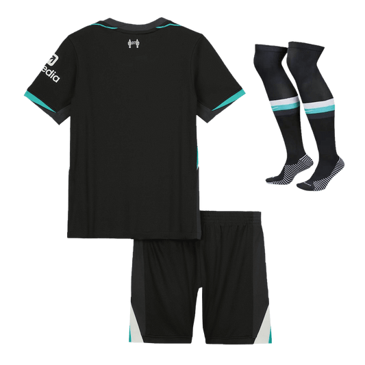 Kid's Liverpool Away Cheap Soccer Jersey Kit(Jersey+Shorts+Socks) 2024/25 Go Soccer World Shop