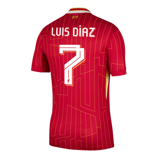 Luis Díaz #7 Liverpool Home Cheap Soccer Jersey 2024/25 - UCL Go Soccer World Shop
