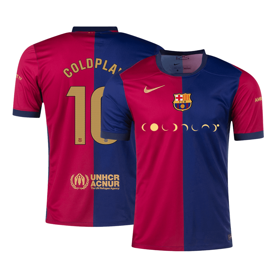 COLDPLAY #10 Barcelona Home Cheap Soccer Jersey 2024/25 Go Soccer World Shop